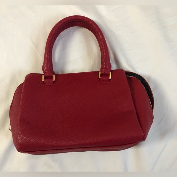 Steve Madded Vegan leather Studded Handbag color: Red - Picture 3 of 11